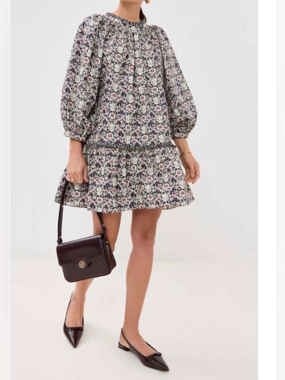 NEW RHODE angelica dress in bordeaux